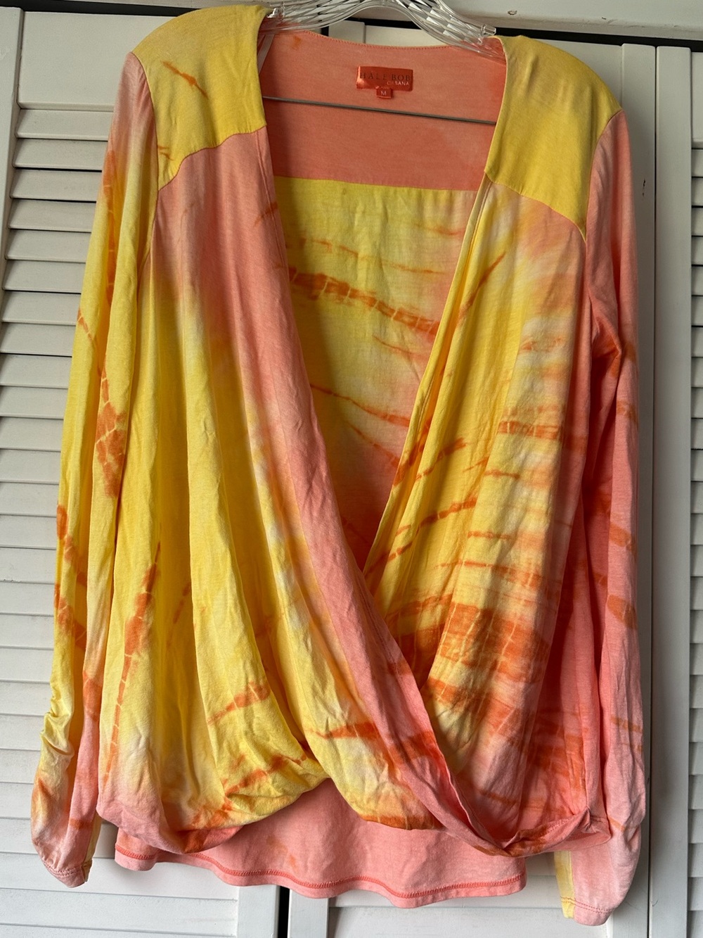 Hale Bob Coral-Peach Tie-Dye Cover Up